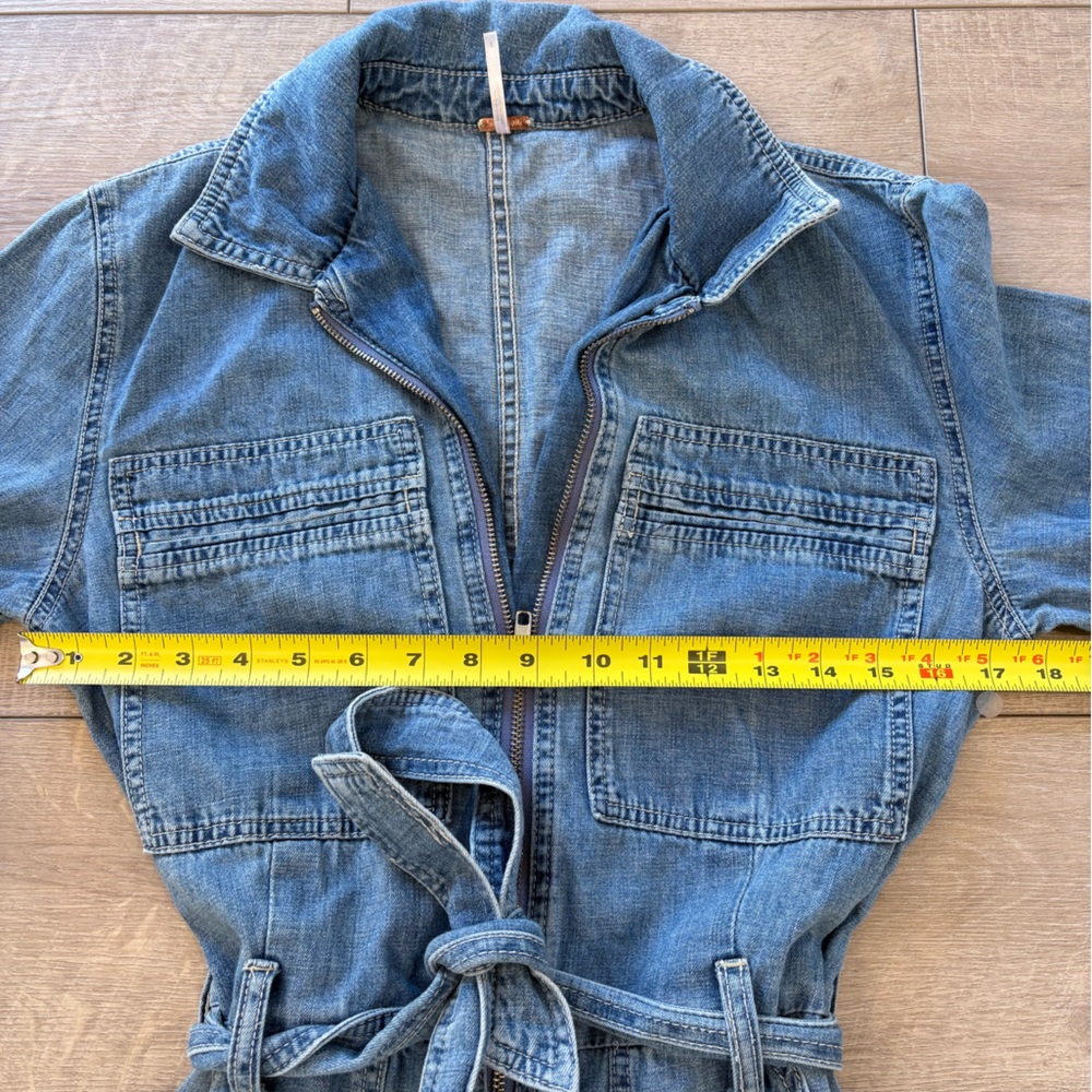 Free People Charlie Denim Jumpsuit - Picture 12 of 13